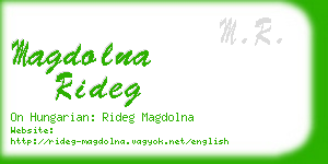 magdolna rideg business card